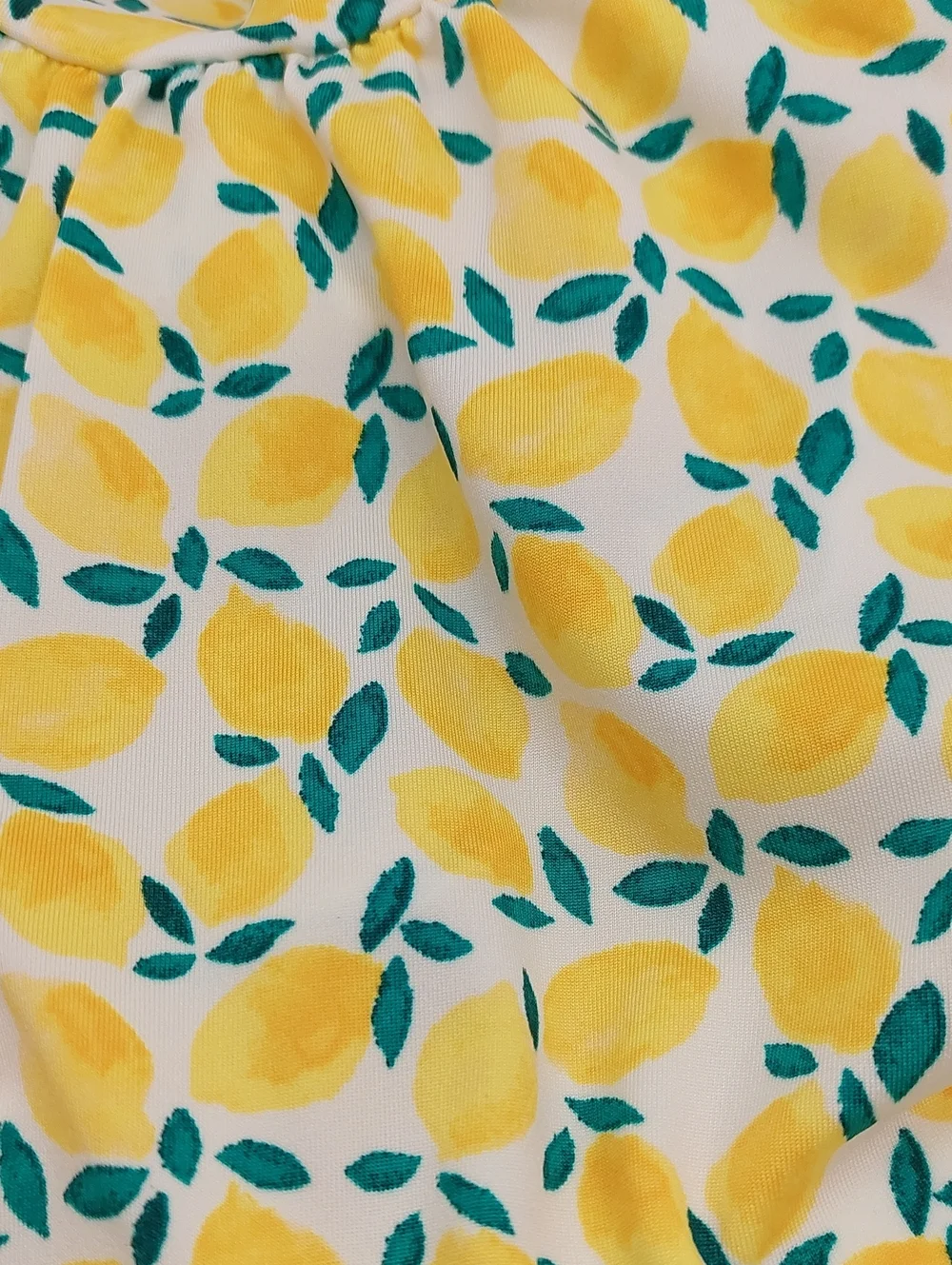 Dot Dot Smile Girls Dress Size 12 24 Months Sunny Citrus Lemons Yellow Spin